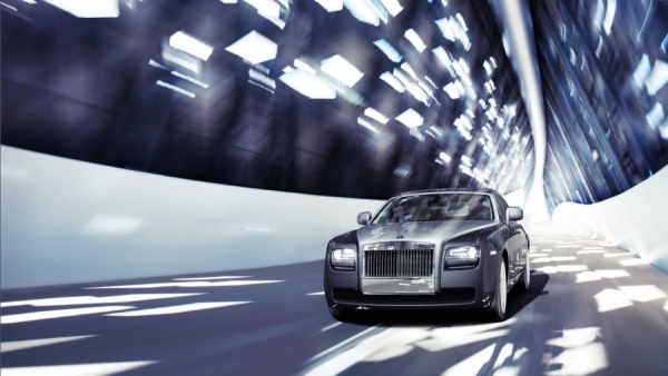 Photograph Mervyn Franklyn Rolls Royce Ghost on One Eyeland
